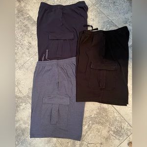 Three Pairs  Cargo Shorts Size XL
